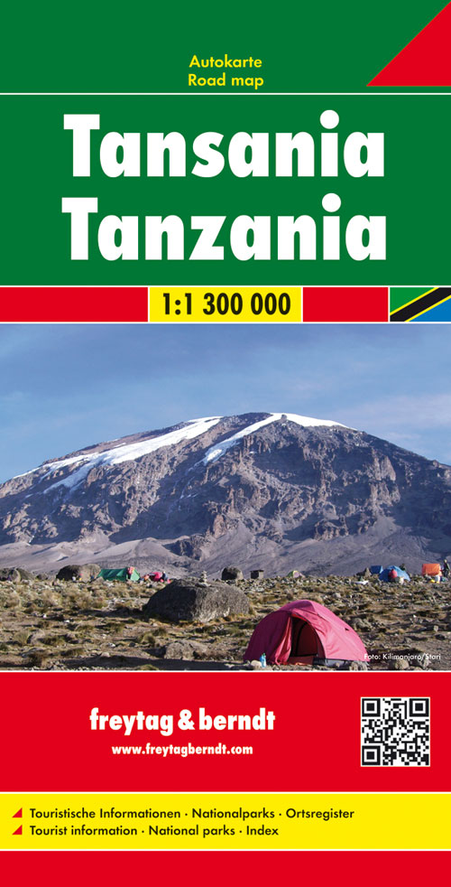 Wegenkaart – landkaart Tanzania | Freytag & Berndt