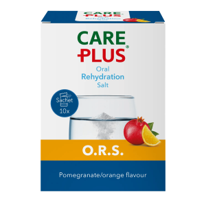 Care Plus O.R.S. met granaatappel/sinaasappel smaak
