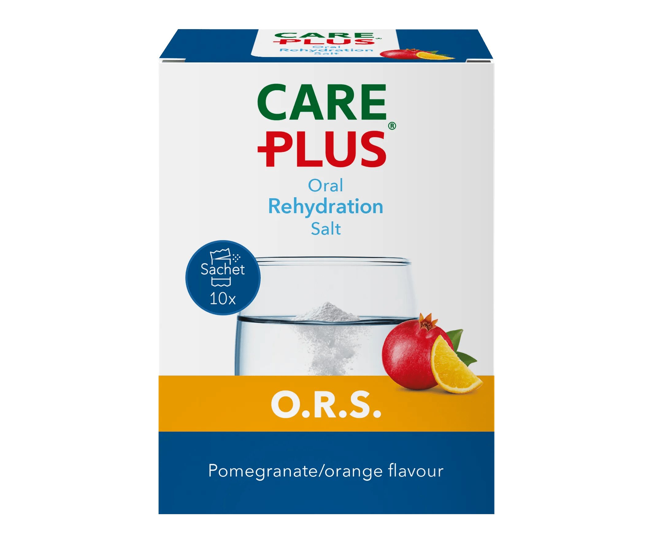 Care Plus O.R.S. met granaatappel/sinaasappel smaak