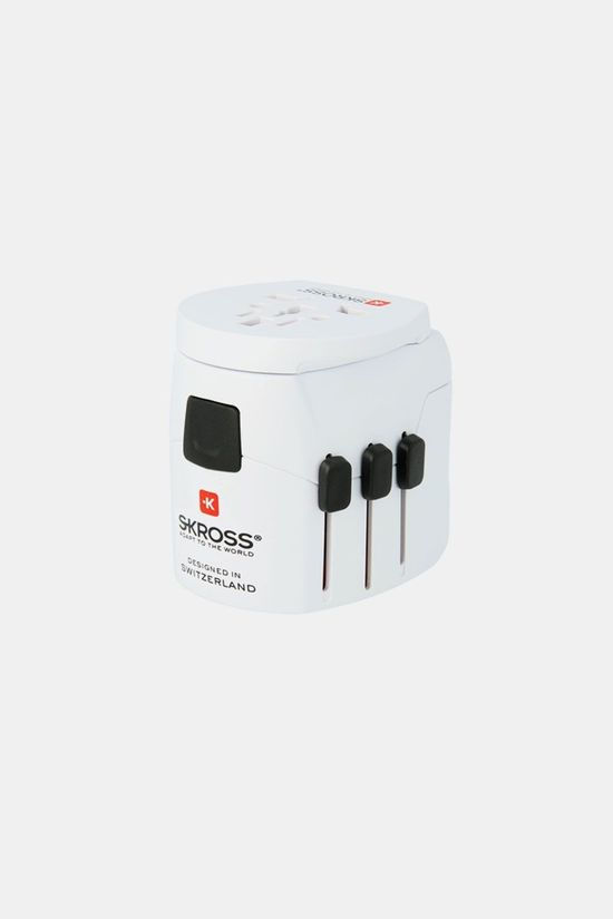 S-Kross Pro Light Usb Europe-To-World Wereldstekker Wit